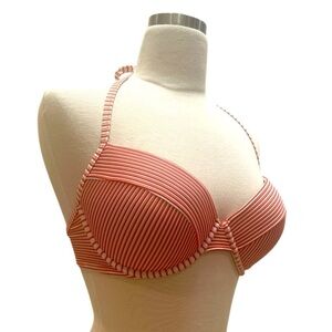 SHADE- Striped Red Bikini Top